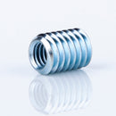 Gewindeeinsatz/Gewindeadapter M4 Innengewinde (IG) auf M6 Außengewinde (AG), 8mm Länge, Stahl verzinkt – Best.-Nr. 9000.1. Perfekt für präzise Gewindeverbindungen in verschiedenen Anwendungen wie Maschinenbau, Reparaturen und Handwerksprojekten. Robuste Stahl verzinkt Ausführung für hohe Widerstandsfähigkeit gegen Korrosion und Abrieb. Ideal für den Umstieg von M4 auf M6 Gewinde, besonders im professionellen Bereich und bei Heimwerkerprojekten. Lieferung im praktischen Set mit 2 Stück – für zuverlässige und