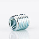 Gewindeeinsatz/Gewindeadapter M10 Innengewinde (IG) auf M14 Außengewinde (AG), 15mm Länge, Stahl verzinkt – Best.-Nr. 9000.30. Ideal für Reparaturen und Umbauten von Maschinen und Geräten. Dieser robuste Gewindeadapter ermöglicht die Umwandlung von M10 auf M14 Gewinde, perfekt für verschiedene Anwendungen im Handwerks- und Maschinenbau. Verzinkte Stahl-Ausführung für hohe Korrosionsbeständigkeit und Langlebigkeit. Lieferung im praktischen Set mit 2 Stück – die ideale Lösung für präzise und zuverlässige Verb