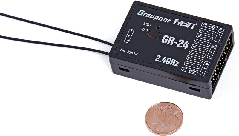 GRAUPNER Empfänger GR-24 2,4 GHZ HoTT Best.-Nr. 33512 Graupner Modellbau